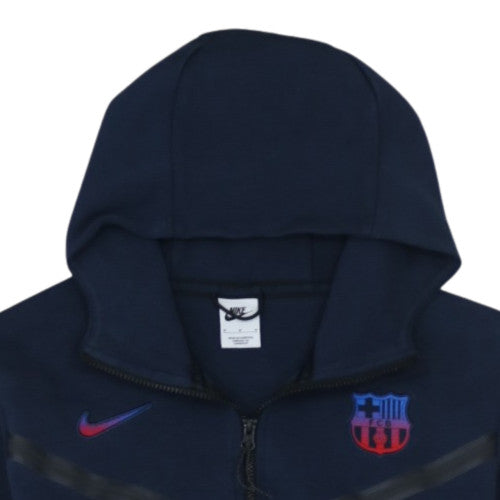 Nike Men's Blue Full Zip Hoodie M Barcelona Sportswear