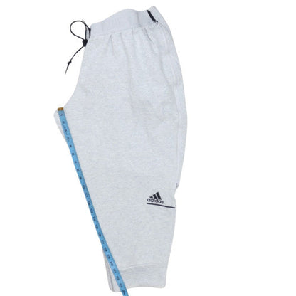 Adidas Women's Grey 3XL Jogger Trousers with Drawstring Waist