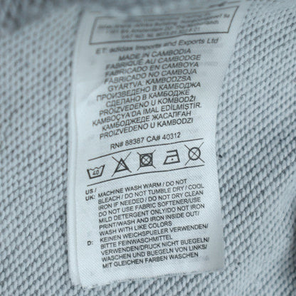 adidas Mens Grey Small Logo Crew Neck Pullover Sweatshirt
