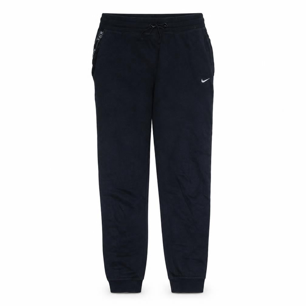 Nike Women's Black Jogger Trousers S Cotton Blend Logo Sportswear