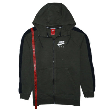 Nike Air Men's Green Full Zip Hoodie M Sportswear Fleece
