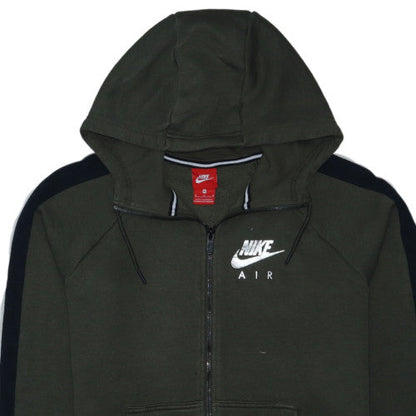 Nike Air Men's Green Full Zip Hoodie M Sportswear Fleece