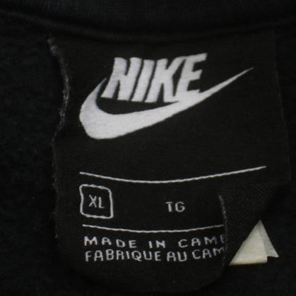 Nike Men Black XL Pullover Fleece Hoodie Sports Logo Sweatshirt