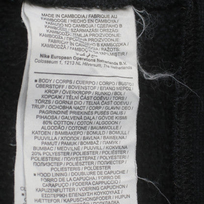 Nike Men Black XL Pullover Fleece Hoodie Sports Logo Sweatshirt