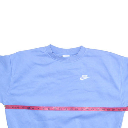 Nike Boys Blue XL Pullover Fleece Sweatshirt Crew Neck Logo Jumper