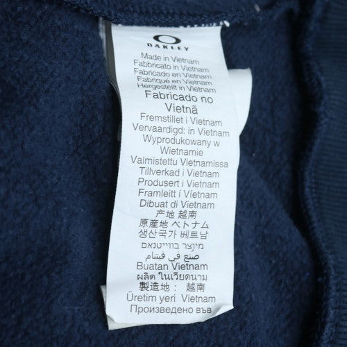 Oakley Men's Blue Pullover Hoodie L Regular Fit Fleece Sweatshirt