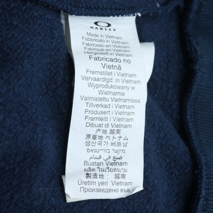 Oakley Men's Blue Pullover Hoodie L Regular Fit Fleece Sweatshirt