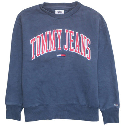 Tommy Jeans Men's Blue L Pullover Sweatshirt Crew Neck Logo