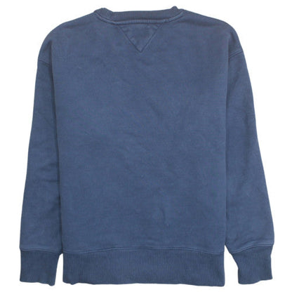 Tommy Jeans Men's Blue L Pullover Sweatshirt Crew Neck Logo