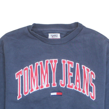 Tommy Jeans Men's Blue L Pullover Sweatshirt Crew Neck Logo