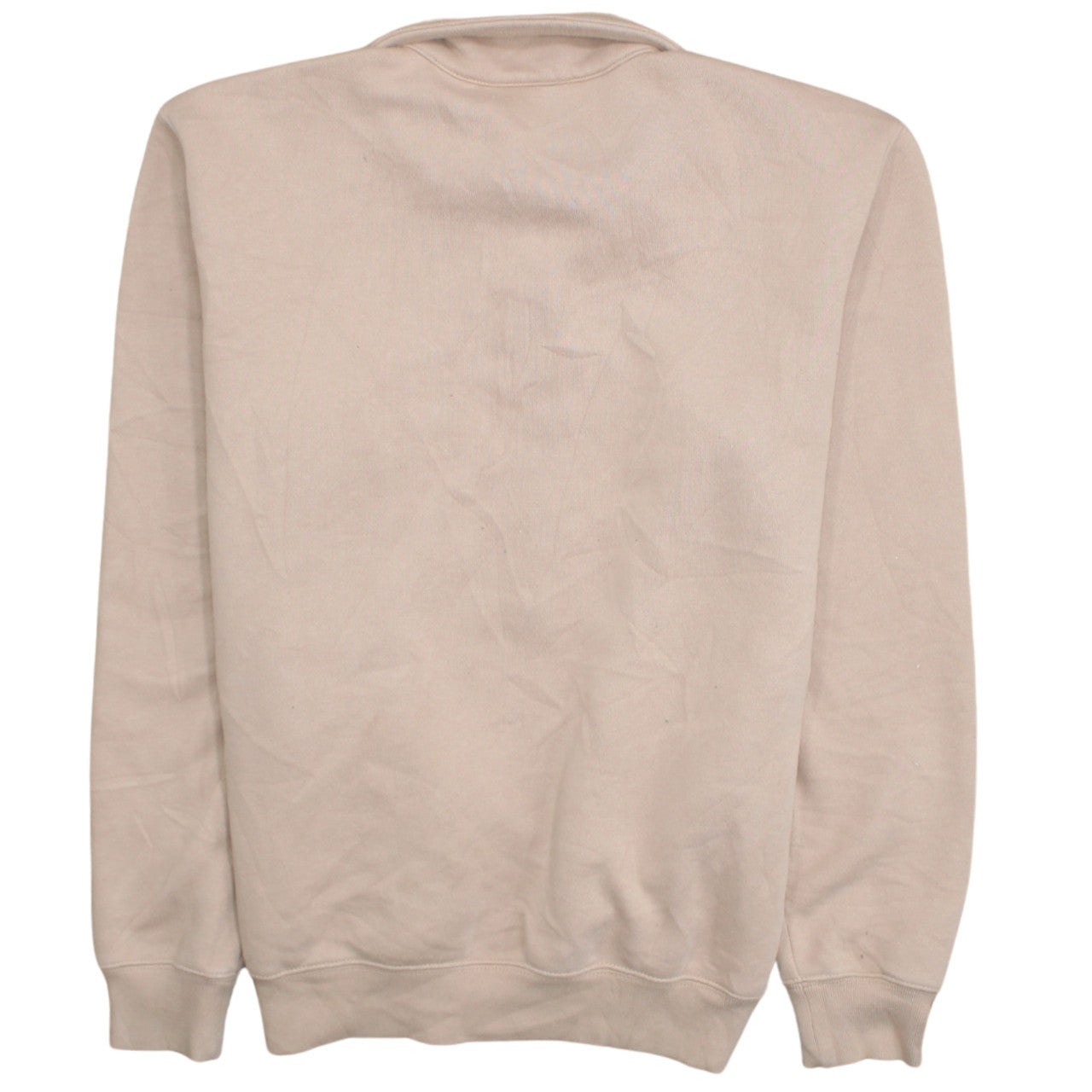 Champion Women Beige Small 1/4 Zip Pullover Sweatshirt Fleece Lined