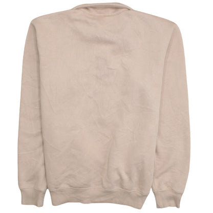 Champion Women Beige Small 1/4 Zip Pullover Sweatshirt Fleece Lined