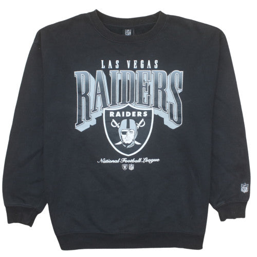 Cotton On NFL Las Vegas Raiders Men's Black Crew Neck Sweatshirt L