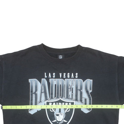 Cotton On NFL Las Vegas Raiders Men's Black Crew Neck Sweatshirt L
