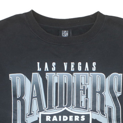 Cotton On NFL Las Vegas Raiders Men's Black Crew Neck Sweatshirt L