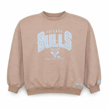NBA Chicago Bulls Women's Beige XS Pullover Sweatshirt