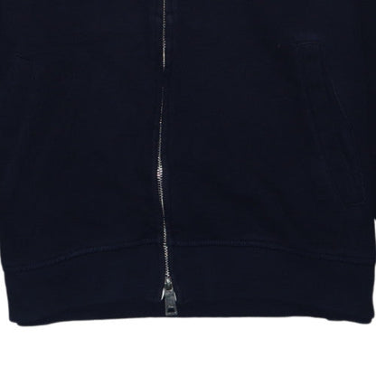 Armani Jeans Men's Black Full Zip Hoodie L Classic Logo Cotton