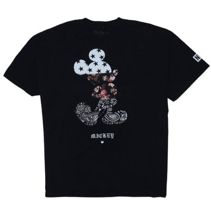 Disney x Neff Unisex Black Mickey Mouse 2XL Cotton Graphic T-Shirt