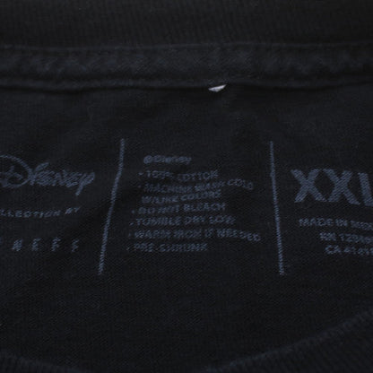 Disney x Neff Unisex Black Mickey Mouse 2XL Cotton Graphic T-Shirt
