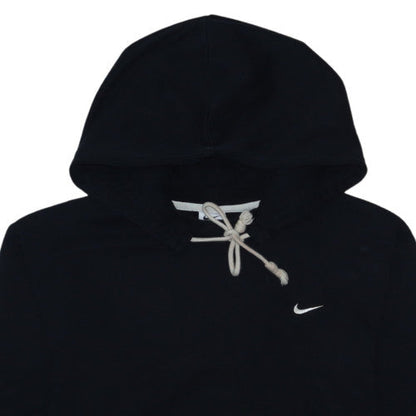 Nike Womens Black Dri-Fit Pullover Hoodie Size Small Zip Pocket