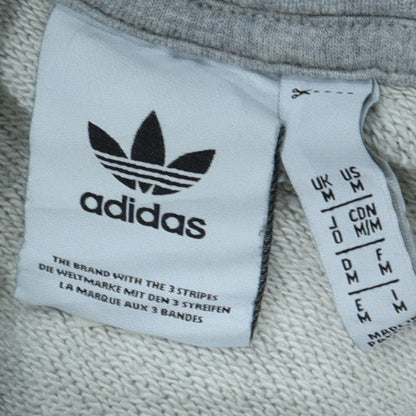 Adidas Men's Grey Pullover Hoodie Size M Sports Fleece Sweatshirt