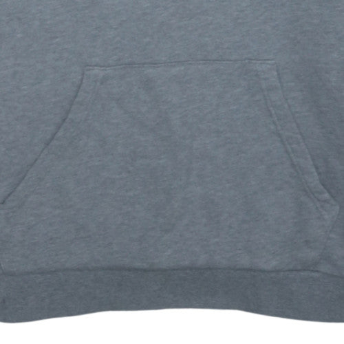 Adidas Men's Grey Pullover Hoodie Size M Sports Fleece Sweatshirt