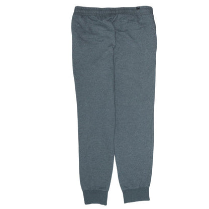 Puma Men’s Grey Jogger Trousers Size L Elastic Waist Cotton Blend