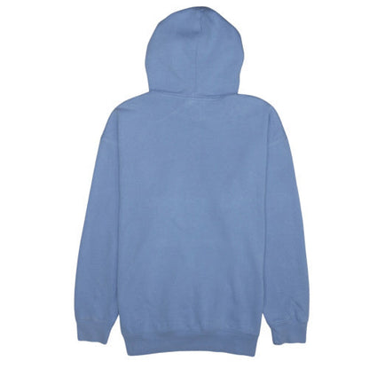 Adidas Womens Blue Pullover Hoodie Size M 12-14 Logo Print