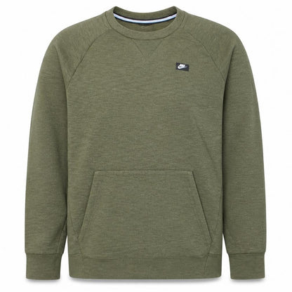 Nike Men's Green M Pullover Crew Neck Logo Sweatshirt