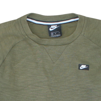 Nike Men's Green M Pullover Crew Neck Logo Sweatshirt