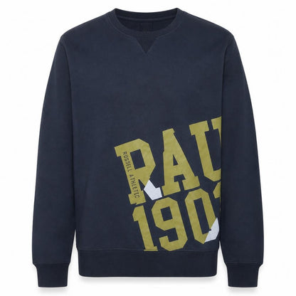 Russell Athletic Men's Blue 2XL Pullover Sweatshirt with Logo Print
