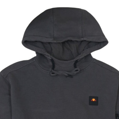 Ellesse Mens Black Pullover Hoodie M Cotton Blend Drawstring Pocket