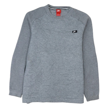 Nike Men's Grey Crew Neck Pullover Sweatshirt Size L