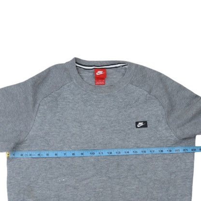 Nike Men's Grey Crew Neck Pullover Sweatshirt Size L
