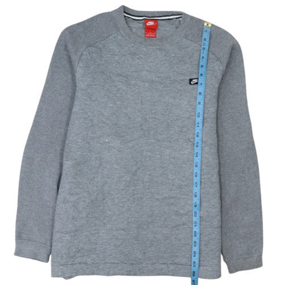 Nike Men's Grey Crew Neck Pullover Sweatshirt Size L
