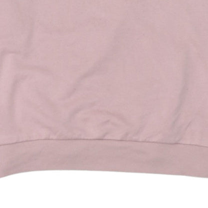 Adidas Women Pink Crew Neck Pullover Sweatshirt M 12-14 Classic Logo