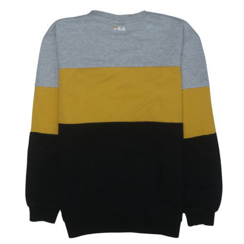 Fila Men's Multicoloured Logo Crew Neck Sweatshirt Size M