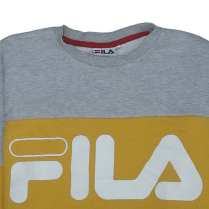 Fila Men's Multicoloured Logo Crew Neck Sweatshirt Size M