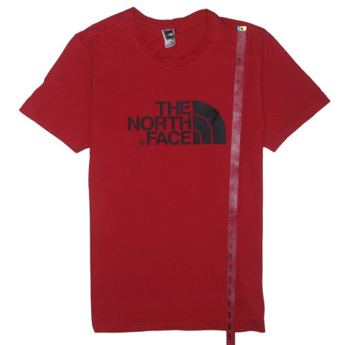 The North Face Men's Red Cotton Crew Neck T-Shirt M