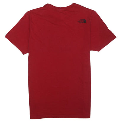 The North Face Men's Red Cotton Crew Neck T-Shirt M