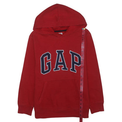 GAP Kids Boys Red Pullover Hoodie XL 12-13 Years Cotton Blend Logo