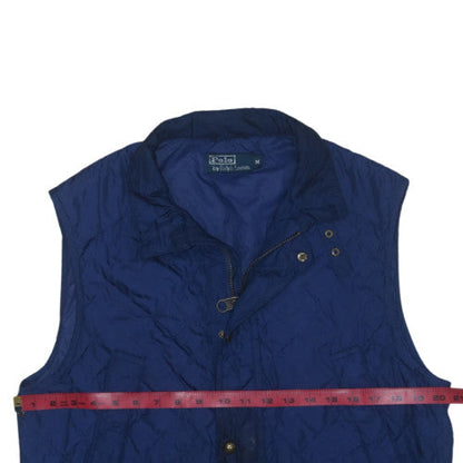 Ralph Lauren Men's Blue Quilted Waistcoat M Padded Casual Outdoor