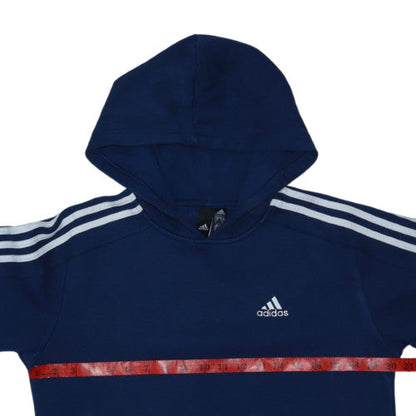 Adidas Men’s Blue Pullover Hoodie XS Fleece Sports Sweatshirt