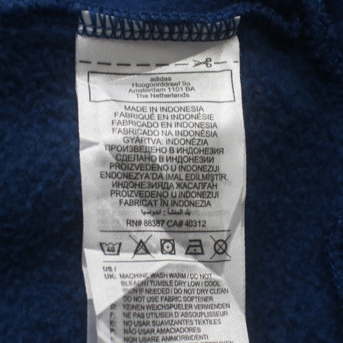 Adidas Men’s Blue Pullover Hoodie XS Fleece Sports Sweatshirt