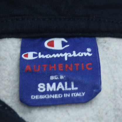 Champion Men's Grey Small Pullover Hoodie with Logo Detail