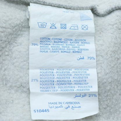 Champion Men's Grey Small Pullover Hoodie with Logo Detail