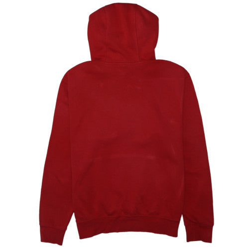 Nike Mens Red Pullover Hoodie Size L Graphic Fleece Sweatshirt
