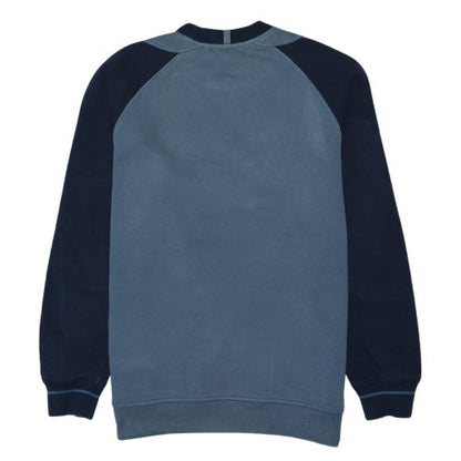 Adidas Mens Blue Fleece Pullover Sweatshirt L Sports Logo Vintage