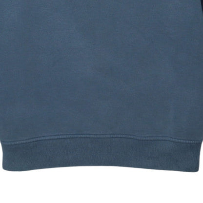 Adidas Mens Blue Fleece Pullover Sweatshirt L Sports Logo Vintage