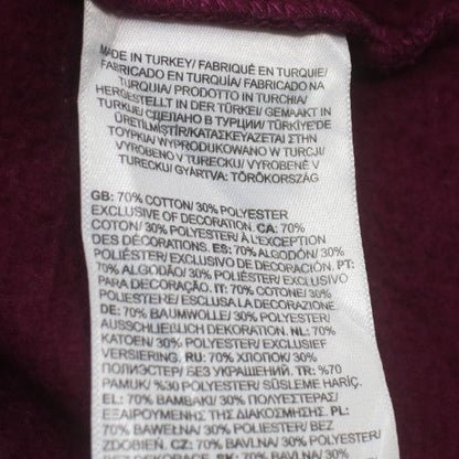 The North Face Womens Burgundy Pullover Hoodie Medium Cotton Blend